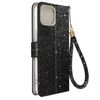 Funda Para Iphone 14 Glitter Disco Cartera Portavideos Negro