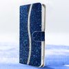 Funda Para Iphone 14 Pro Glitter Disco Cartera Portavideos Azul