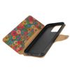 Funda De Corcho Para Iphone 14 Pro Max Clapet Cartera Soporte Primavera Floral