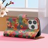 Funda De Corcho Para Iphone 14 Pro Max Clapet Cartera Soporte Primavera Floral