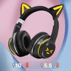 Auriculares Bluetooth Con Orejas De Gato Brillantes