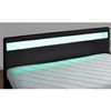 Cama Negra Con Caja Dealmacenaje Y Led 160x200 Enfield