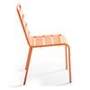 Silla De Jardã­n 47 X 55 X 83 Cm De Metal Naranja