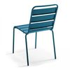 Silla De Jardã­n De 47 X 55 X 83 Cm Metal Azul Pacifico