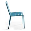 Silla De Jardã­n De 47 X 55 X 83 Cm Metal Azul Pacifico