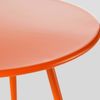 Mesa De Centro Redonda Ø50 Cm De Metal Naranja