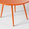 Mesa De Centro Redonda Ø50 Cm De Metal Naranja