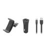 Muvit Soporte De Coche Salida Aire Hasta 6,2" + Cargador Coche Usb 2 Puertos 2a Negro + Cable Usb-micro Usb 1m