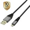 Muvit Tiger Cable Usb Lightning Mfi 2,4a 1,2m Gris