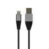 Muvit Tiger Cable Usb Lightning Mfi 2,4a 1,2m Gris