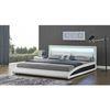 Cama De Polipiel Blanca Con Led Integrados 140x190  Brixton