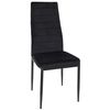 Silla Terciopelo Cmp Iberica Víctor 47 X 94 X 40 Cm Negro