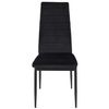 Silla Terciopelo Cmp Iberica Víctor 47 X 94 X 40 Cm Negro