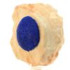 Azurita - Piedra Natural De Australia, Areyonga - Cristal Azul Profundo, Propiedades Curativas, Chakra Del Tercer Ojo | 1250.1 Ct - Certificado De Autenticidad Incluido | 87 X 81 X 42 Mm