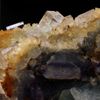 Fluoritis Blanca, Verde Y Violeta + Cuarzo De Francia, Haute -loire, Tailhac - Pierre Y Mineral Rare Collection | 983.1 Ct - Certificado De Autenticidad Incluido | 86 X 66 X 32 Mm
