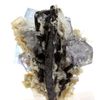 Fluorita + Ferberita - Piedra Natural De China, Solo Una Ciudad De Origen) - Piedra Multicolor Con Propiedades De Curación Y Equilibrio | 204.1 Ct - Certificado De Autenticidad Incluido | 28 X 34 X 22 Mm