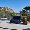 Silla Modular De Jardín 87x85x62cm Red Deco Outdoor Modulo Azul