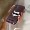 Apple Iphone 12 Mini Carcasa Transparente De Purpurina Rosa Karl Lagerfeld