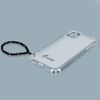 Carcasa Iphone 12, 12 Pro Antigolpes Transparente Pulsera Con Perlas Negro Guess
