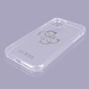 Funda Iphone 12 Pro Max 2 Materiales 4g Charms Guess Transparente Logo Plateado