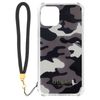 Funda Con Correa Para El Iphone 11 Con Estampado De Camuflaje Guess Gris