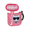 Airpods Estuche De Silicona Con Purpurina Choupette Ikonik Karl Lagerfeld Rosa