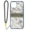 Funda Iphone 13 Pro Max Correa Mármol Guess - Blanco