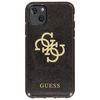 Funda Iphone 13 Mini Purpurina Gel Silicona Guess Transparente Champán