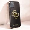 Funda Iphone 13 Mini Purpurina Gel Silicona Guess Transparente Champán