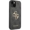 Funda Rígida Guess Para Apple Iphone 14 Plus Color Gris Modelo 4g Dorado Guhcp14m4gmggr