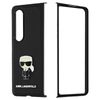 Carcasa Samsung Z Fold 4 Híbrida Gráfico 3d Karl Lagerfeld Saffiano Ikonik Negro