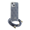 Funda Guess En Silicona Diseño 4g Con Cordón Para Iphone 15 | 14 | 13 Color Azul Guhcp15shc4seb