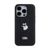 Funda Karl Lagerfeld Para Apple Iphone 14 Pro Color Negro Modelo Gripstand Saffiano Choupette Pin Klhcp14lgsachpk