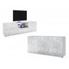 Conjunto Completo De Muebles De Salón Eris 1 Cajón 181x43x84 Cm Color Blanco Vente-unique