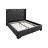 Base De Cama Massimo  183.5x215.5x141.5 Cm Color Gris Vente-unique