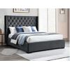 Cama Clásica Massimo  183.5x215.5x141.5 Cm Color Gris Vente-unique