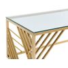 Mesa De Centro Fija Simato  120x60x45 Cm Color Dorado Venta-unica