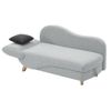 Diván Cama Penelope  160x80x81 Cm Color Gris Claro Vente-unique