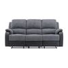 Sofá Relax Brody  202x98x99 Cm Color Negro, Gris Venta-unica