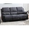 Sofá Relax Brody  202x98x99 Cm Color Negro, Gris Venta-unica