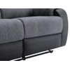 Sofá Relax Brody  202x98x99 Cm Color Negro, Gris Venta-unica