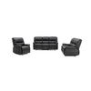 Conjunto Sofá Y Sillón Relax Canby  183x90x95 Cm Color Negro Vente-unique