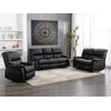 Conjunto Sofá Y Sillón Relax Canby  183x90x95 Cm Color Negro Vente-unique