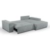 Sofá Cama Amelia  267x167x85 Cm Color Gris Claro Venta-unica