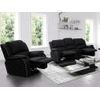 Conjunto Sofá Y Sillón Relax Hernani  210x96x99 Cm Color Negro Venta-unica