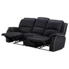 Conjunto Sofá Y Sillón Relax Hernani  210x96x99 Cm Color Negro Venta-unica