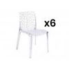 Silla Gruvyer Diademe  51x52x81 Cm Color Transparente Venta-unica