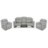 Conjunto Sofá Y Sillón Relax Evasion  205x96x100 Cm Color Gris Claro Venta-unica