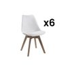 Silla Nórdica Jody  49x57x82 Cm Color Blanco Venta-unica