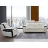 Conjunto Sofá Y Sillón Relax Angelique  106x97x103 Cm Color Gris Antracita, Blanco Venta-unica